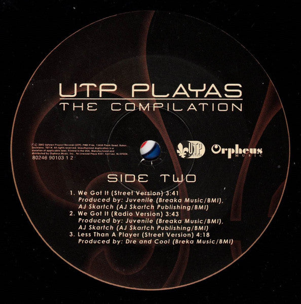 UTP Playas "The Compilation" (12" Single)-Vinyl Records-UnDigable Digs