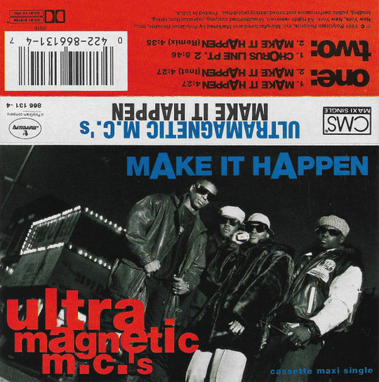 Ultramagnetic MC's "Make It Happen / Chorus Line Pt. 2" (Maxi-Single)-Cassette Tapes-UnDigable Digs