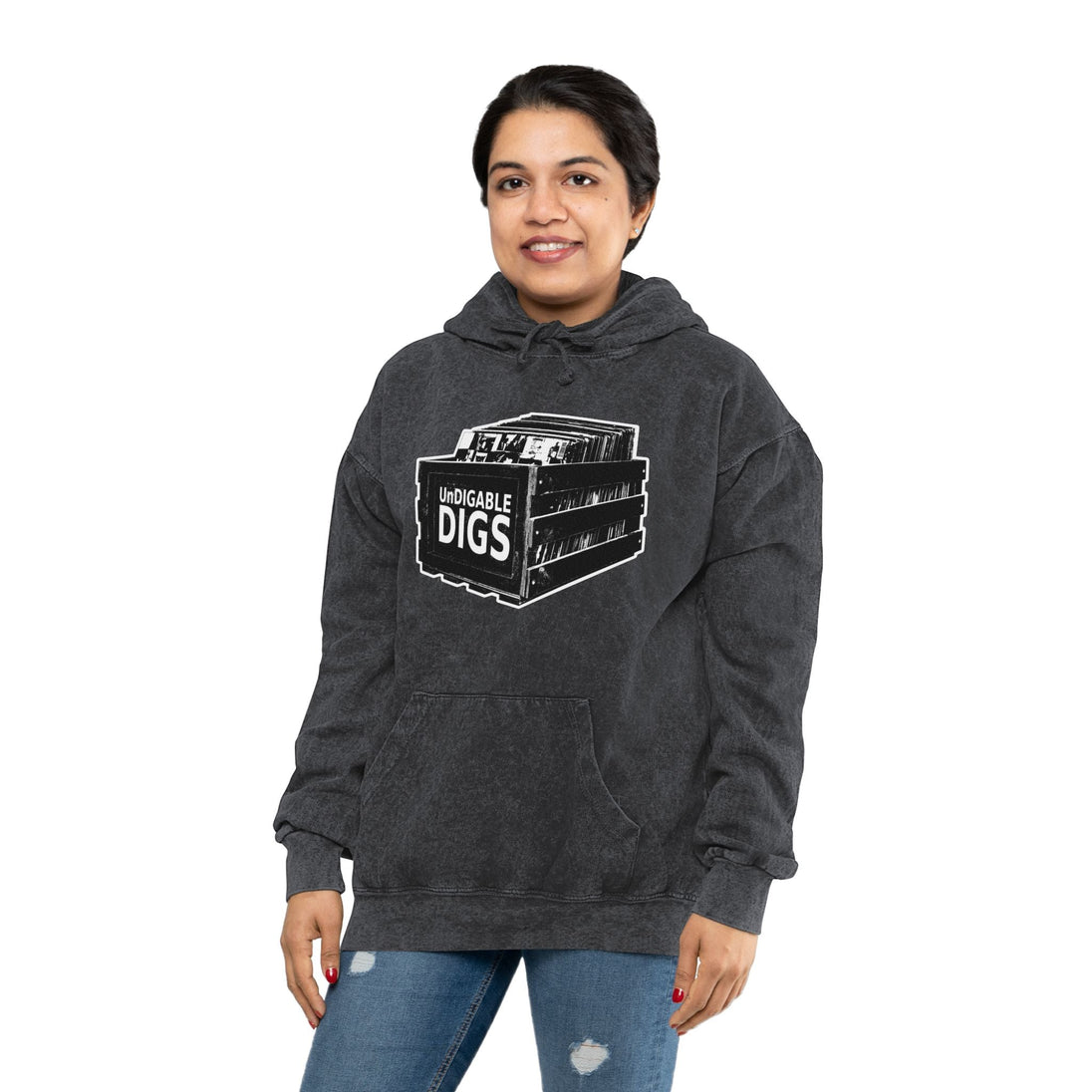 UnDigable Digs Unisex Mineral Wash Hoodie-Hoodie-UnDigable Digs