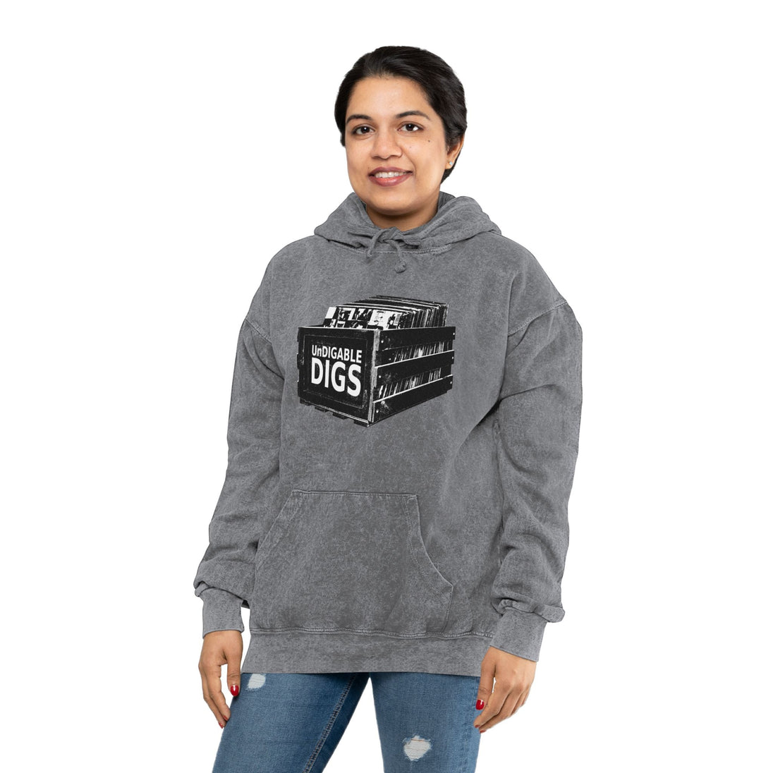 UnDigable Digs Unisex Mineral Wash Hoodie-Hoodie-UnDigable Digs