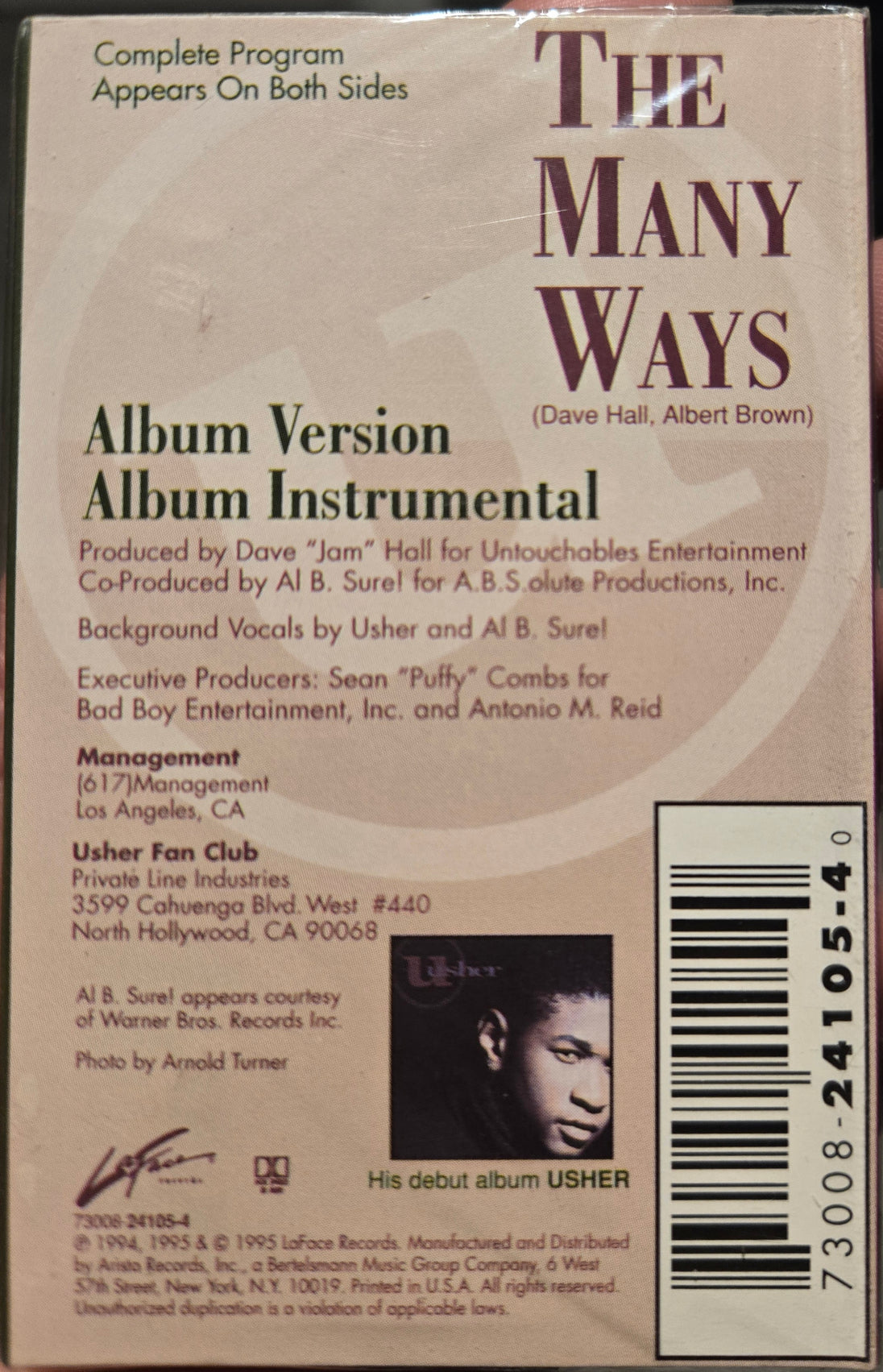 Usher "The Many Ways" (Single)-Cassette Tapes-UnDigable Digs
