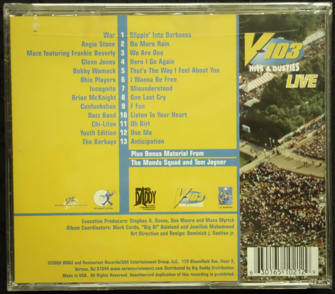 V-103 Live: Hits & Dusties (CD)-CDs-UnDigable Digs