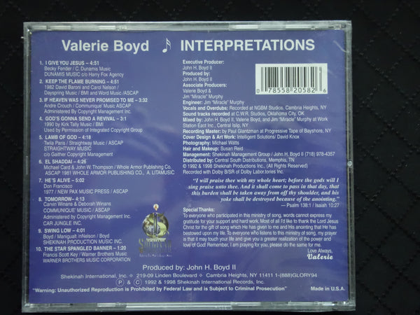 Valerie Boyd "Symphony Of The Heart" (CD)-CDs-UnDigable Digs