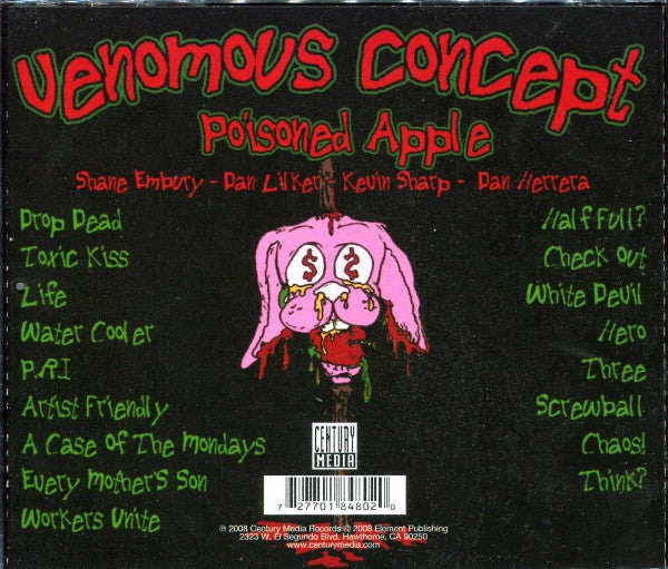 Venomous Concept "Poisoned Apple" (CD)-CDs-UnDigable Digs