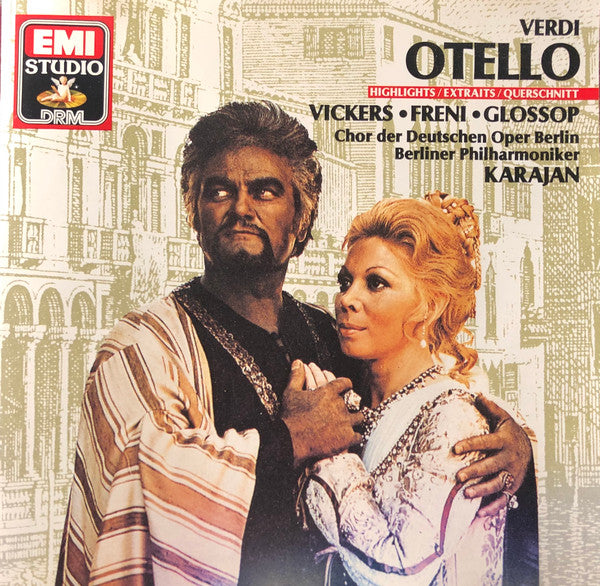 Verdi, Vickers, Freni, Glossop, Chor der Deutschen Oper Berlin, Berliner Philharmoniker, Karajan "Otello (Extraits)" (LongBox CD)-CDs-UnDigable Digs