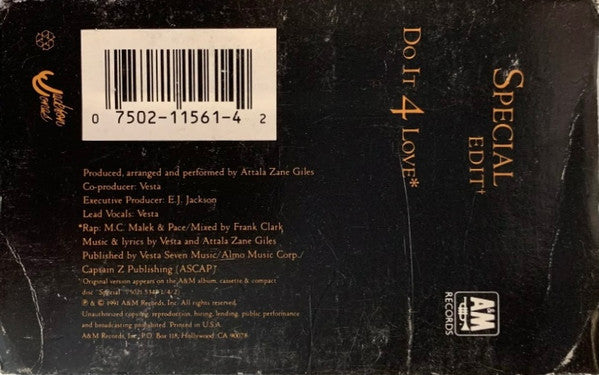 Vesta "Special" (Cassette Single)-Cassette Tapes-UnDigable Digs