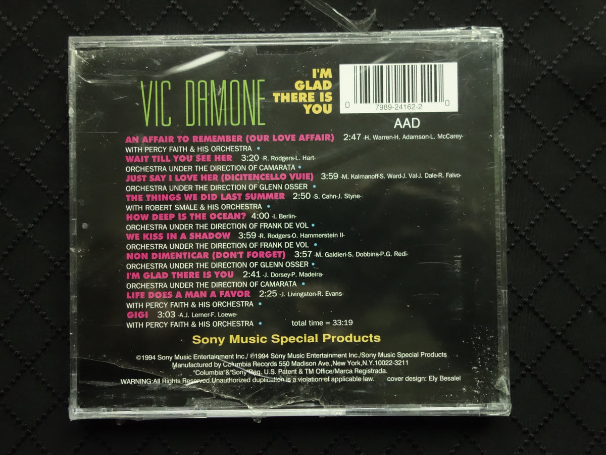 Vic Damone "I'm Glad There Is You" (CD)-CDs-UnDigable Digs