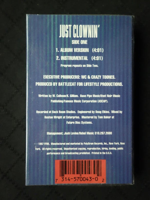 WC "Just Clownin'" (Single)-Cassette Tapes-UnDigable Digs