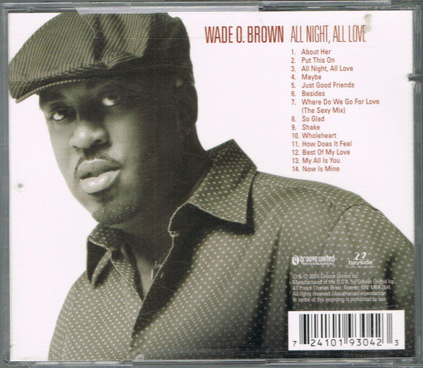 Wade O. Brown "All Night, All Love" (CD)-CDs-UnDigable Digs