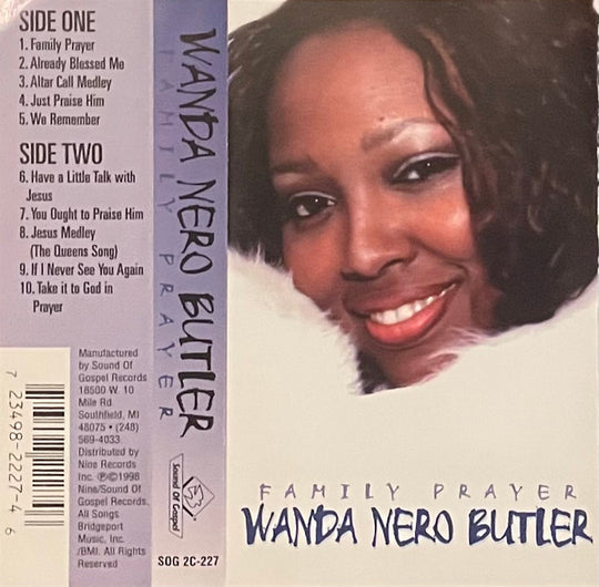 Wanda Nero Butler "Family Prayer"-Cassette Tapes-UnDigable Digs