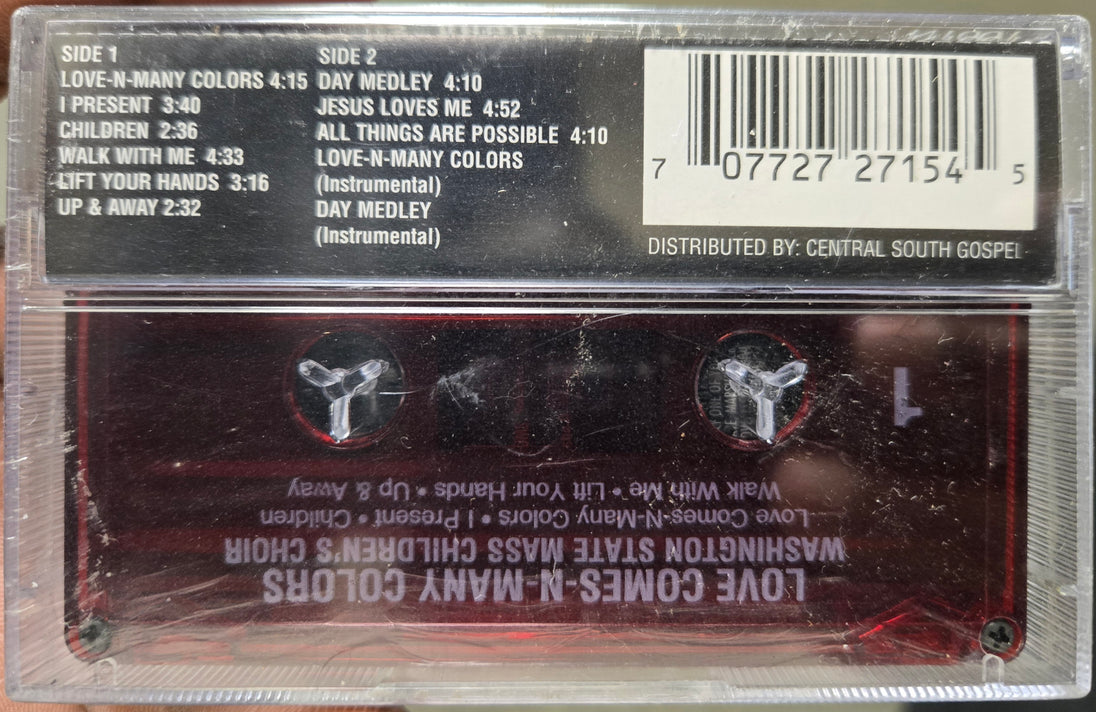 Washington State Mass "Childrens" Choir "Love Comes -N- Many Colors"-Cassette Tapes-UnDigable Digs