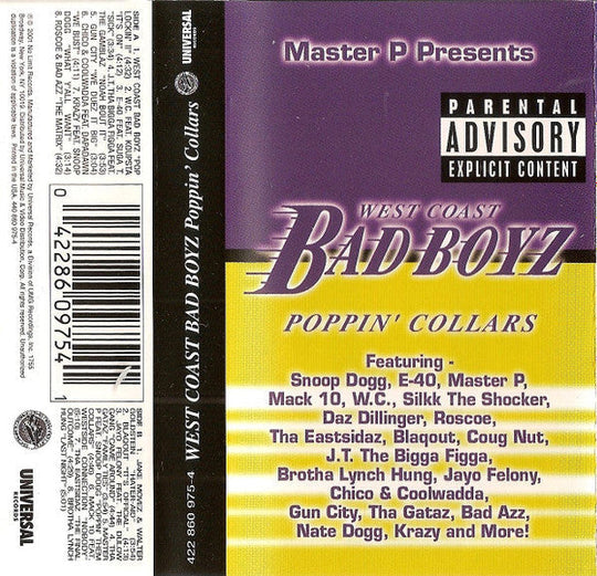 West Coast Bad Boyz 3: Poppin' Collars-Cassette Tapes-UnDigable Digs