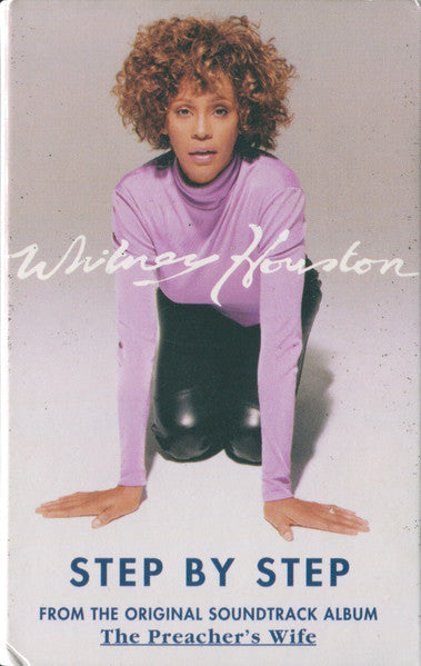 Whitney Houston "Step By Step" (Cassette Single)-Cassette Tapes-UnDigable Digs