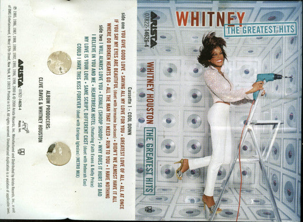 Whitney Houston "The Greatest Hits"-Cassette Tapes-UnDigable Digs