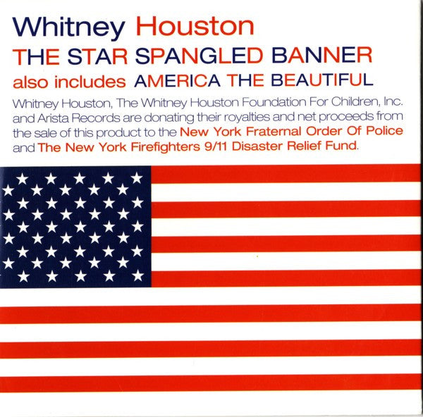 Whitney Houston "The Star Spangled Banner" (CD Single)-CDs-UnDigable Digs