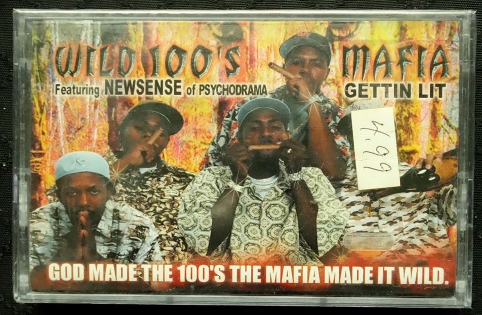 Wild 100's Mafia f; NewSense of PsychoDrama "Gettin Lit" (Single)-Cassette Tapes-UnDigable Digs