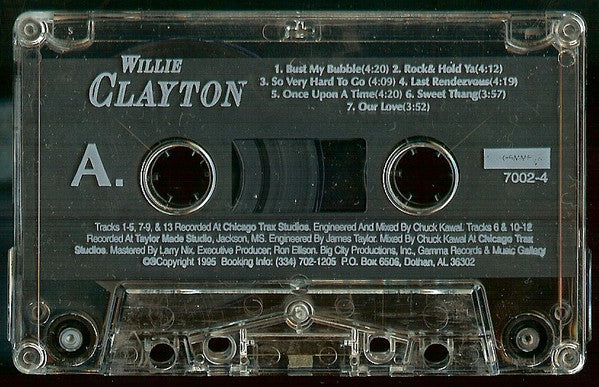 Willie Clayton "Chapter One"-Cassette Tapes-UnDigable Digs
