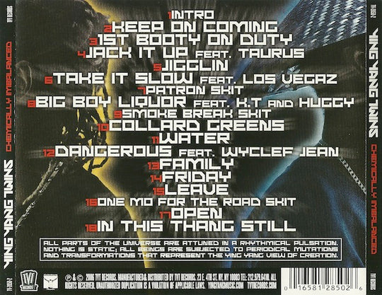 Ying Yang Twins "Chemically Imbalanced" (CD)-CDs-UnDigable Digs
