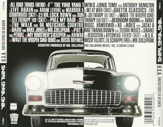 Ying Yang Twins "U.S.A. United State Of Atlanta" (CD)-CDs-UnDigable Digs