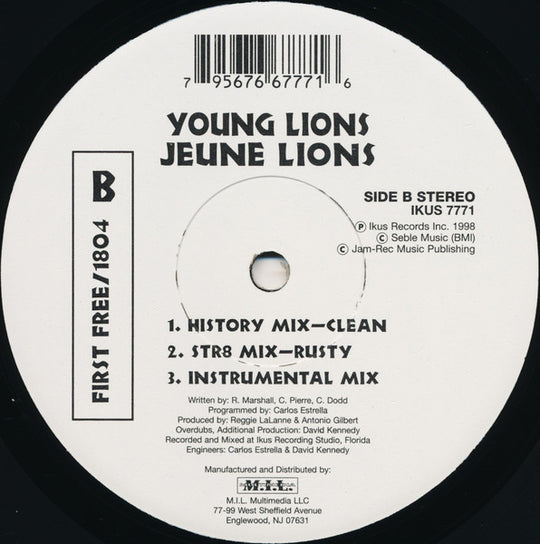 Young Lions "Lion Of Judah / First Free / 1804" (12" Single)-Vinyl Records-UnDigable Digs