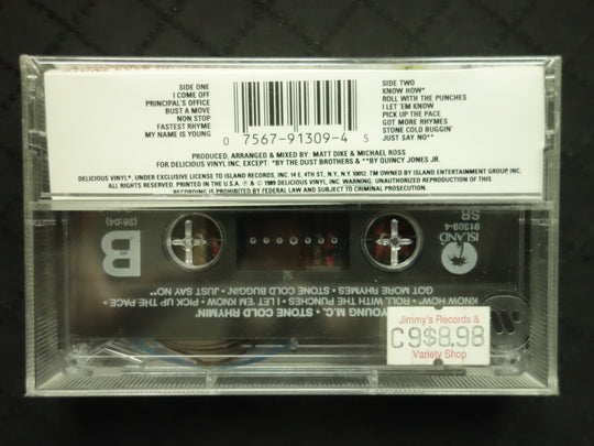 Young M.C. "Stone Cold Rhymin'"-Cassette Tapes-UnDigable Digs