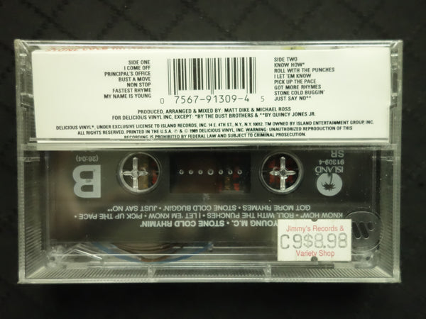 Young M.C. "Stone Cold Rhymin'"-Cassette Tapes-UnDigable Digs