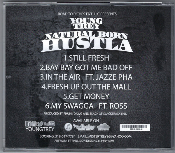 Young Trey "Natural Born Hustla" (CD)-CDs-UnDigable Digs