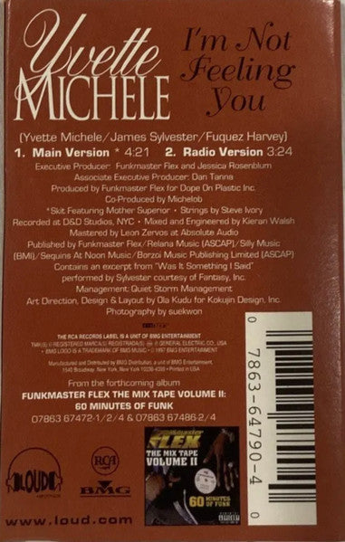 Yvette Michelle "I'm Not Feeling You" (Single)-Cassette Tapes-UnDigable Digs