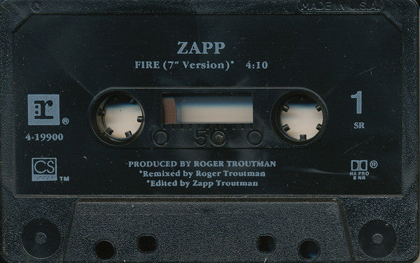 Zapp "Fire" (Single)-Cassette Tapes-UnDigable Digs